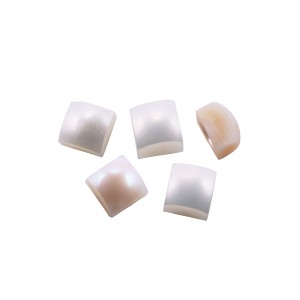 Pearl Cabachon, Square -  4mm