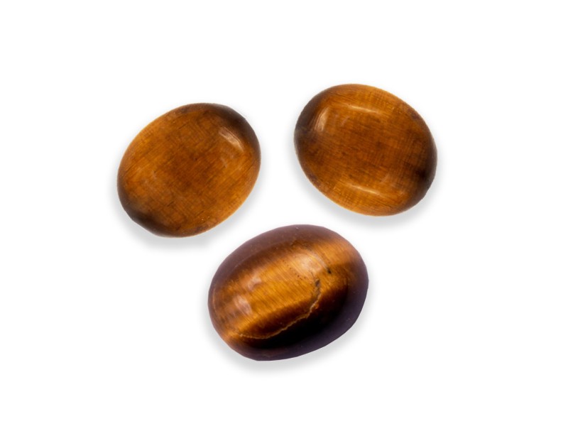 Tiger Eye Cabs, Oval - 6 x 8mm