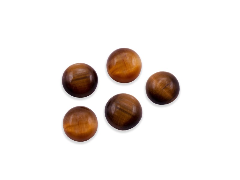 Tiger Eye Cabs Round - 7mm