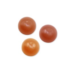 Moonstone Pink Cabs, Round - 8mm