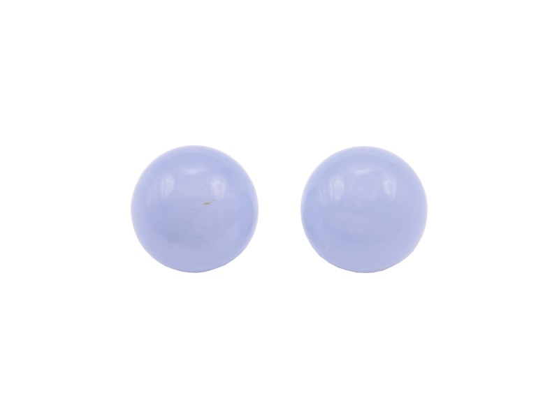 Chalcedony No Hole Beads, Round - 14mm 