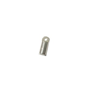 BEAD BANDIT SILVER PLATE SCREW END CAP 9.9mm x 3.9mm