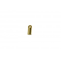 BEAD BANDIT GOLD PLATE SCREW END CAP 10.1mm x 3.9mm