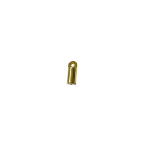 BEAD BANDIT GOLD PLATE SCREW END CAP 10.1mm x 3.9mm