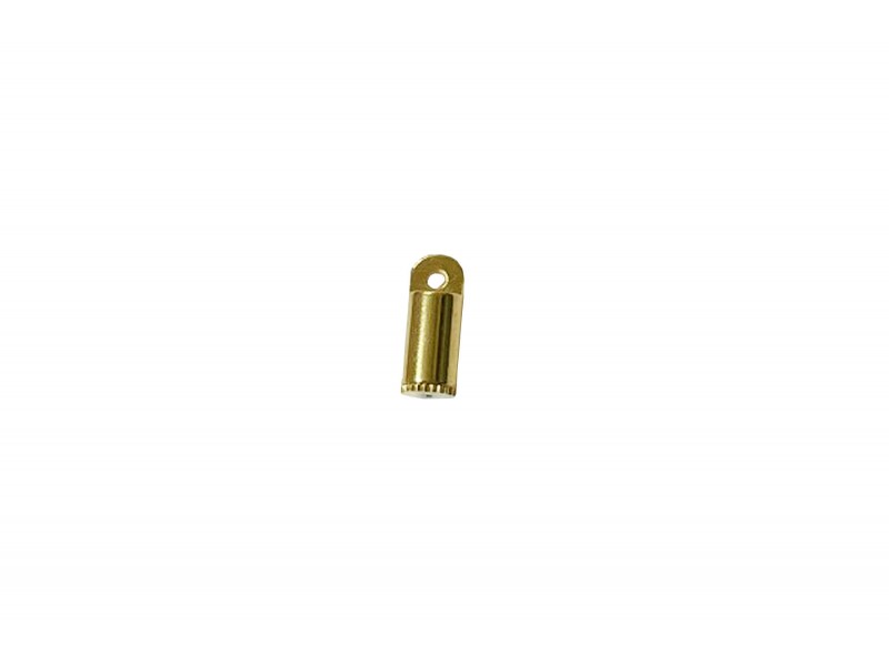 BEAD BANDIT GOLD PLATE SCREW END CAP 10.1mm x 3.9mm