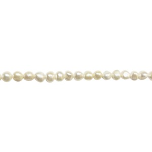 *LIMITED STOCK* WHITE OFF-ROUND PEARLS - 10MM