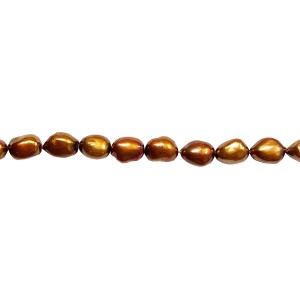 BRONZE (IRREGULAR) PEARLS - 9MM