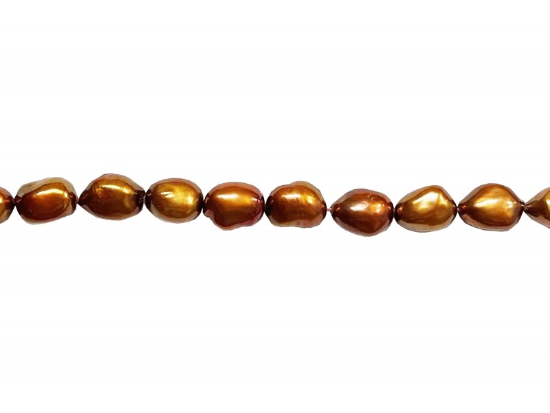 BRONZE (IRREGULAR) PEARLS - 9MM