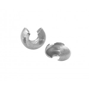 Sterling Silver 925 Crimp Covers 3mm