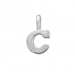 Sterling Silver 925 Letter C Charm