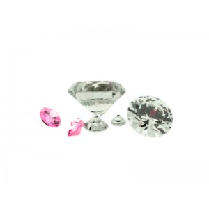 Cubic Zirconia Cut, Round - 4.0mm - Clear