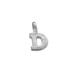 Sterling Silver 925 Letter D Charm