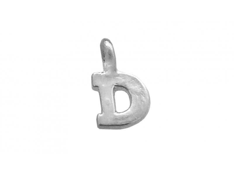 Sterling Silver 925 Letter D Charm