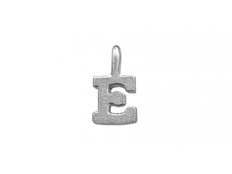 Sterling Silver 925 Letter E Charm