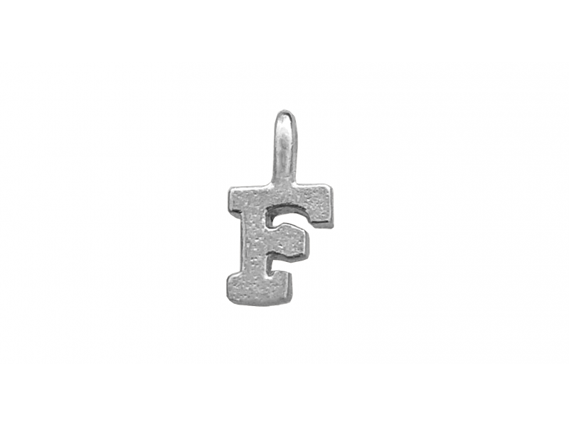 Sterling Silver 925 Letter F Charm