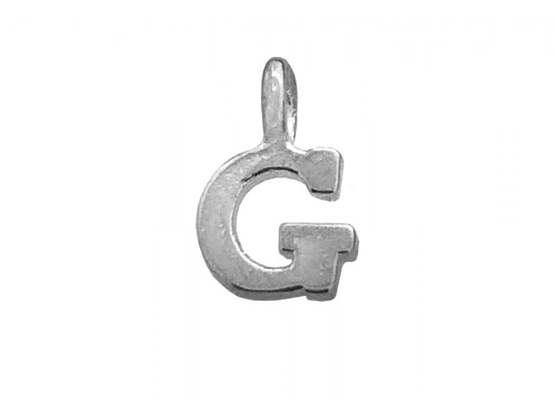 Sterling Silver 925 Letter G Charm