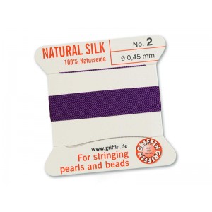 Griffin Silk Amethyst - 2mtrs - Size 02