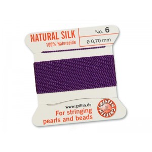 Griffin Silk Amethyst - 2mtrs - Size 06
