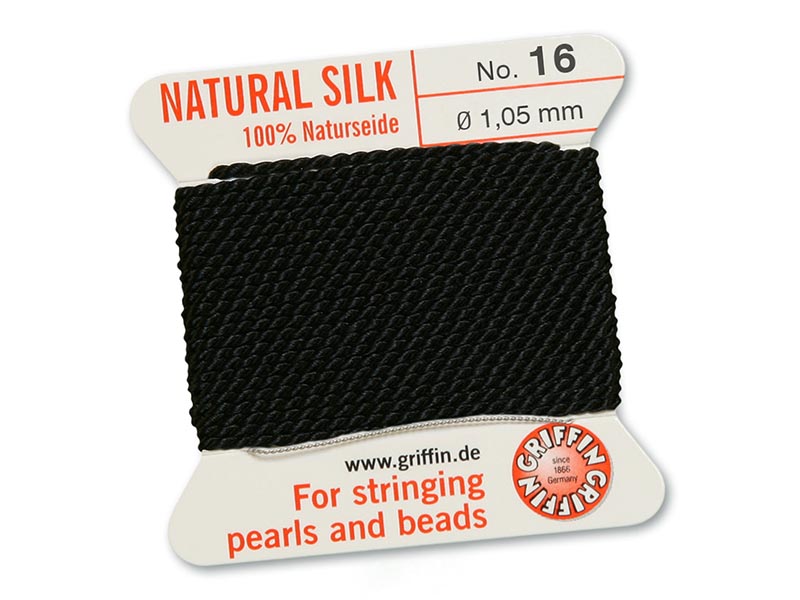 Griffin Silk - Black - 2mtrs - Size 16