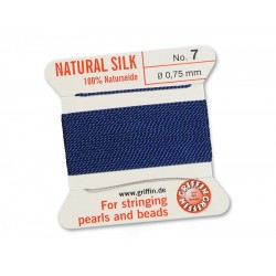 Griffin Silk Cord - Dark Blue - 2mtrs - Size 07