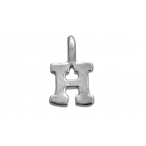 Sterling Silver 925 Letter H Charm