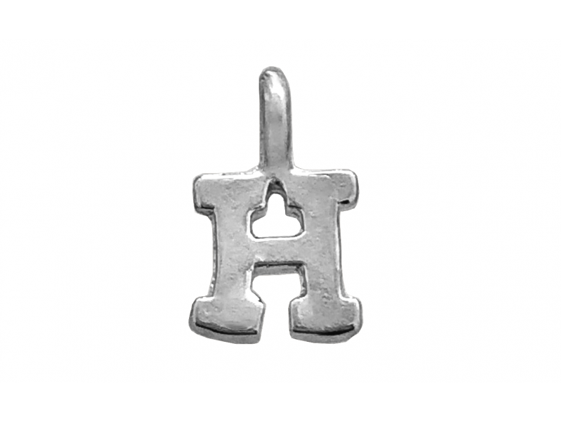 Sterling Silver 925 Letter H Charm