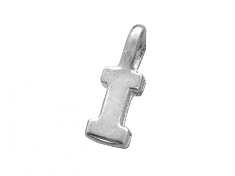 Sterling Silver 925 Letter I Charm