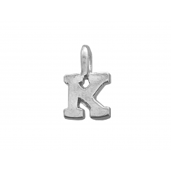 Sterling Silver 925 Letter K Charm