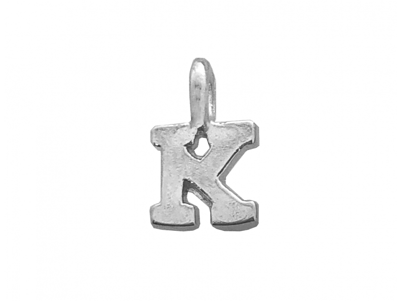 Sterling Silver 925 Letter K Charm
