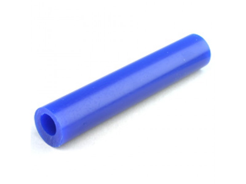 MATT Blue Wax Ring Tube Round with off centre hole