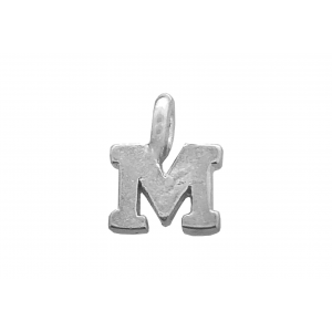 Sterling Silver 925 Letter M Charm