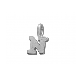 Sterling Silver 925 Letter N Charm