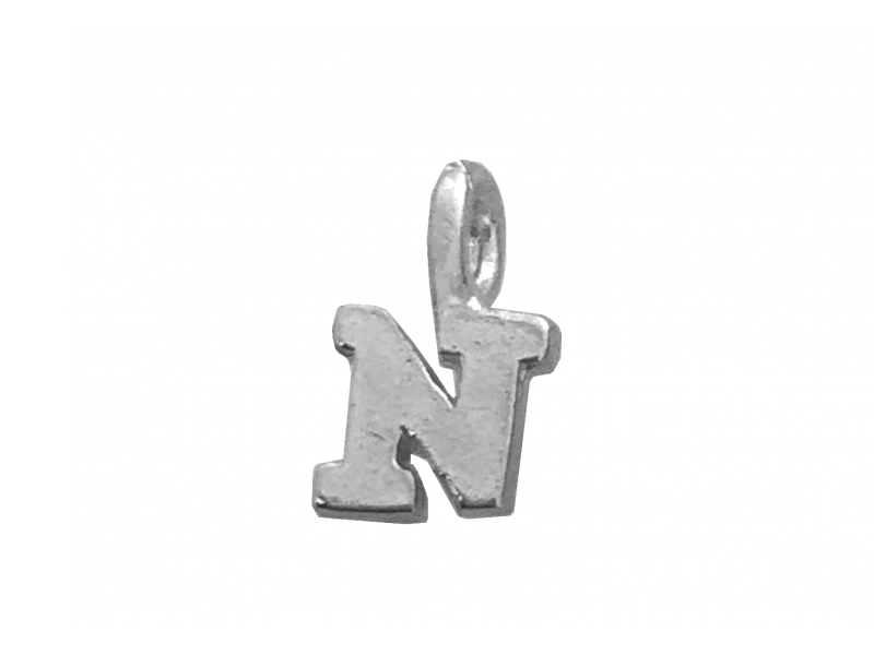 Sterling Silver 925 Letter N Charm