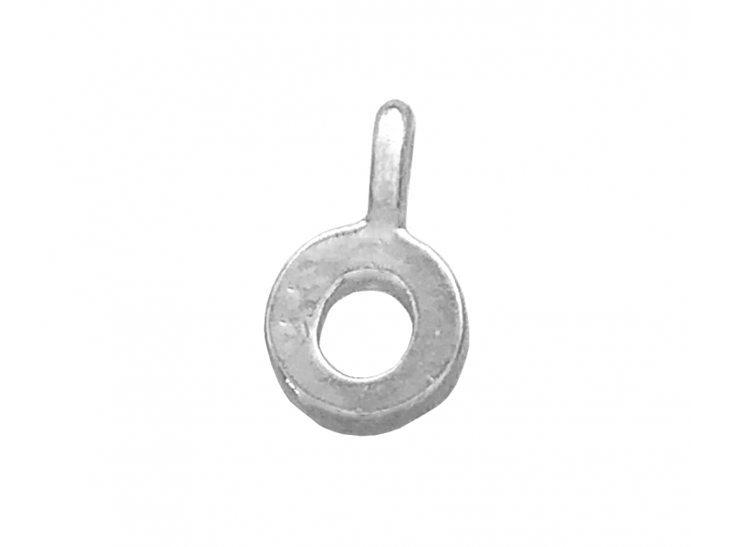Sterling Silver 925 Letter O Charm