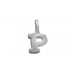 Sterling Silver 925 Letter P Charm