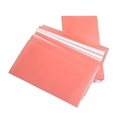 SHEET WAX - SOFT/PINK    3" X 6"   GAUGE 16 (1.3mm)  GR210617/16