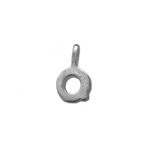 Sterling Silver 925 Letter Q Charm