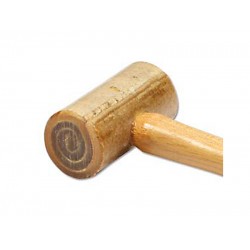 DELUXE RAWHIDE MALLET, SIZE 0 (2OZ), 1" FACE 