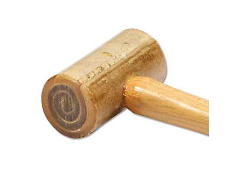 DELUXE RAWHIDE MALLET, SIZE 0 (2OZ), 1" FACE 