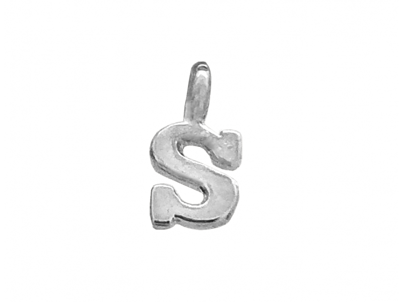 Sterling Silver 925 Letter S Charm