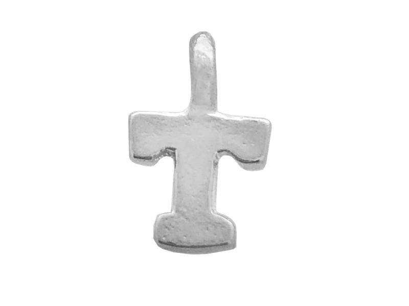 Sterling Silver 925 Letter T Charm