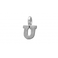 Sterling Silver 925 Letter U Charm