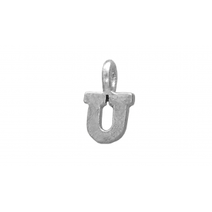 Sterling Silver 925 Letter U Charm