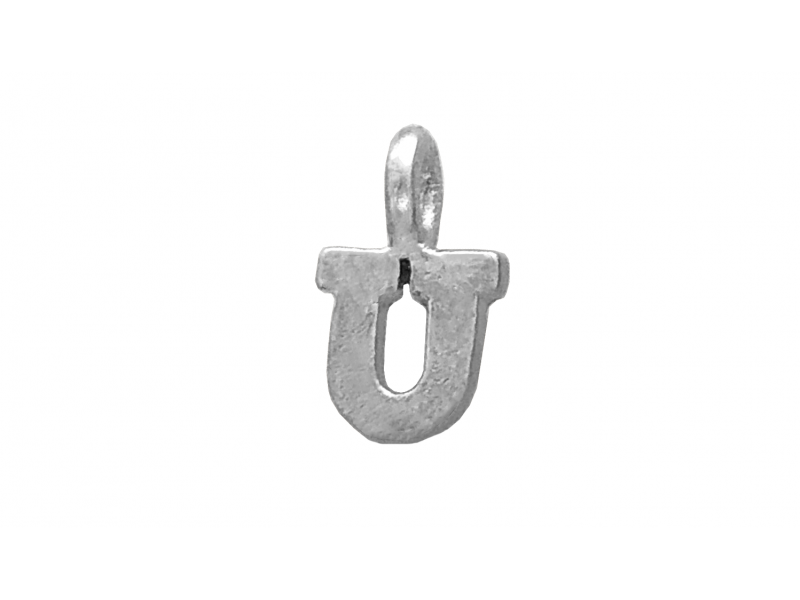 Sterling Silver 925 Letter U Charm