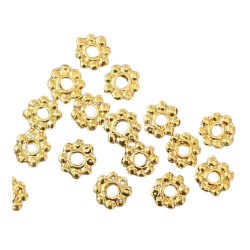 Deep Gold Plate Small Flower Separator 4.3mm 