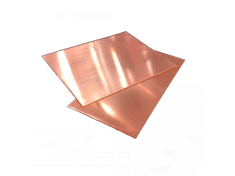 Copper sheet,  1.2mm, 10cm x 10cm