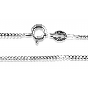 Ready Made Sterling Silver 925 Open Curb Chain, 16", 1.2 mm (PACK OF 3)