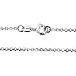 Ready Made Sterling Silver 925 Rolo Belcher Chain - 1.75mm / 18"