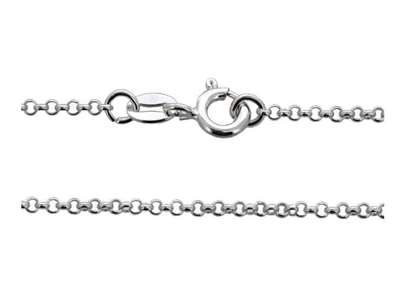 Ready Made Sterling Silver 925 Rolo Belcher Chain - 1.75mm / 16"