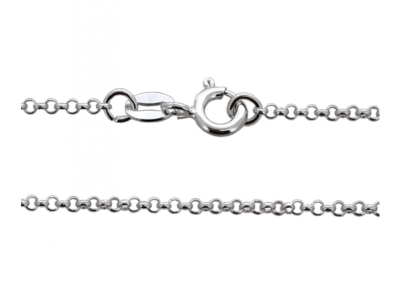 Ready Made Sterling Silver 925 Rolo Belcher Chain - 1.75mm / 18"